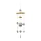 3ft. Blue Ceramic Shell Handmade Ombre Windchime with Driftwood & Bead Accents